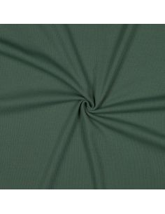 Tejido de punto fino de algodón acanalado - Verde