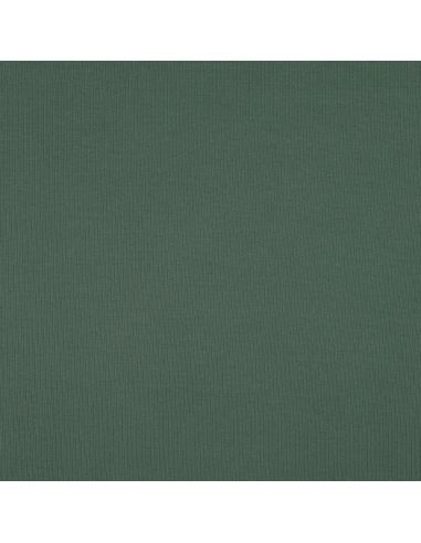 Tejido de punto fino de algodón acanalado - Verde