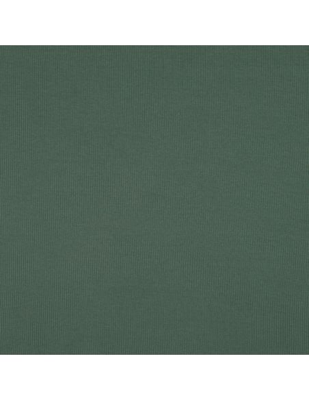 Tejido de punto fino de algodón acanalado - Verde
