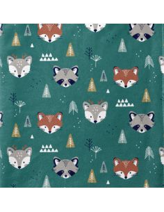 Tela de peluche - Animales del bosque