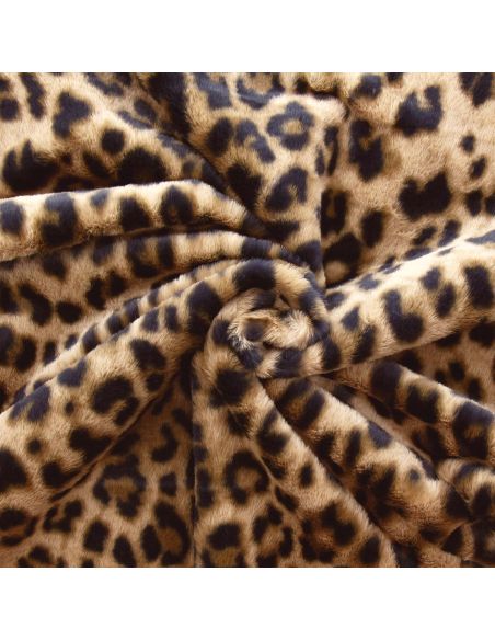 Tejido de piel sintética animal - Leopardo