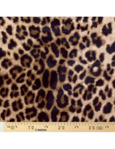 Tejido de piel sintética animal - Leopardo