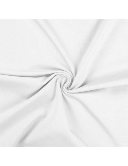 Tejido de punto de algodón - Blanco