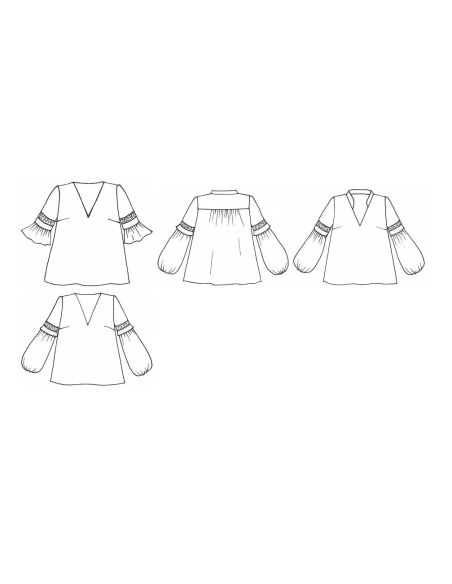 Patrón de blusa Myrtille - Anna Rose patterns