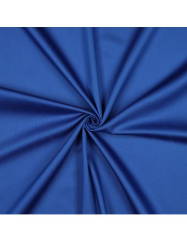 Tejido de satén de algodón - Azul cobalto