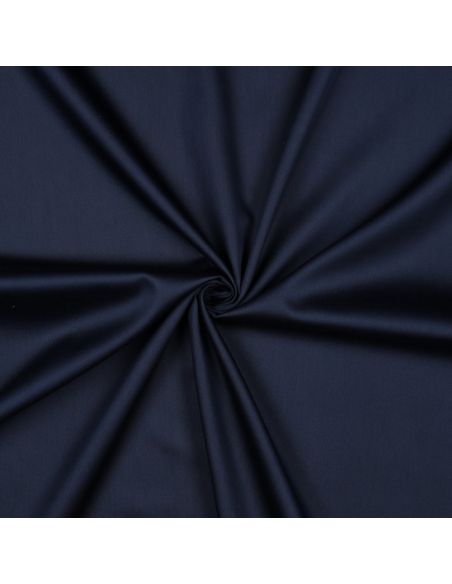 Tejido de satén de algodón - Azul marino