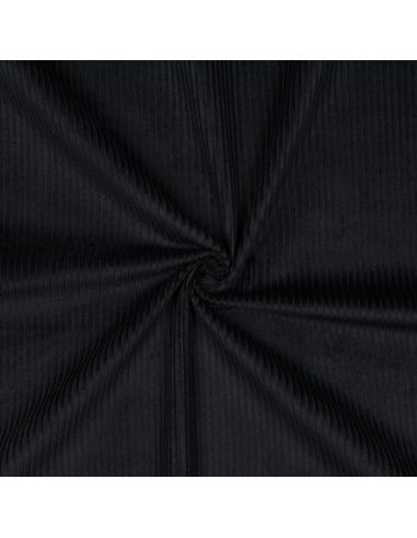 Tejido de pana de algodón - Negro