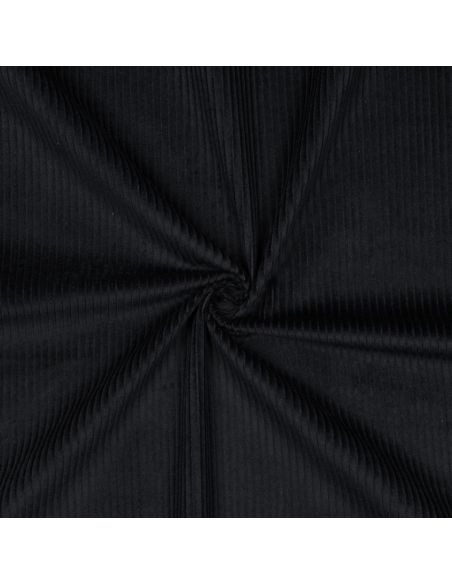 Tejido de pana de algodón - Negro