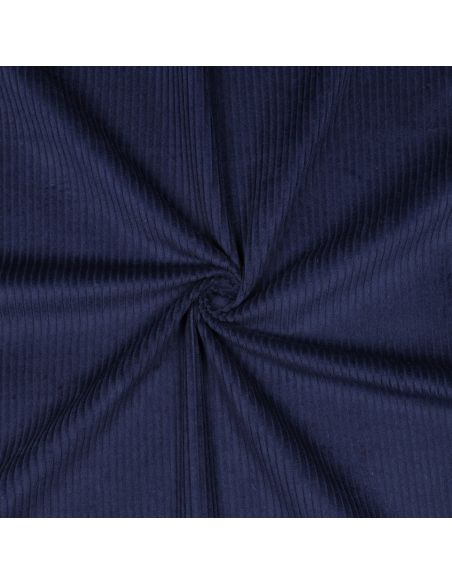 Tejido de pana de algodón - Azul marino