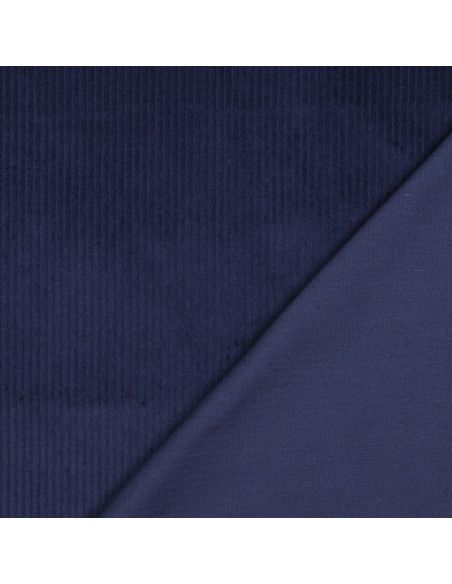 Tejido de pana de algodón - Azul marino