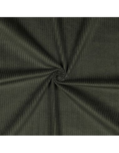 Tejido de pana de algodón - Verde oscuro