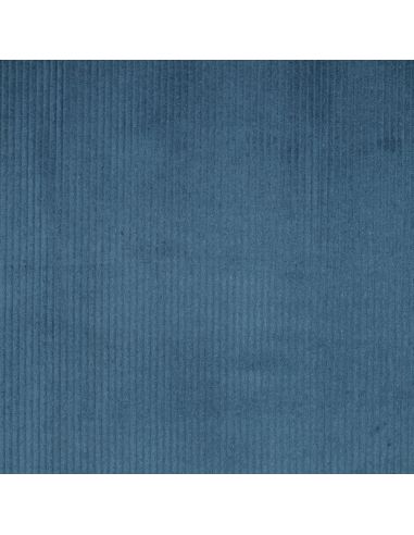 Tejido de pana de algodón - Azul petróleo
