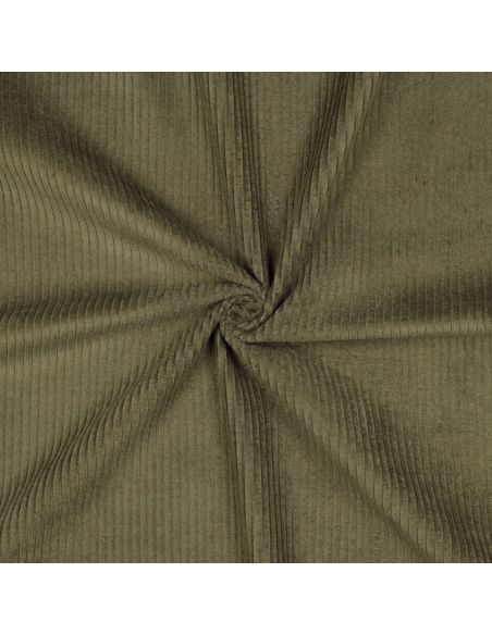 Tejido de pana de algodón - Verde militar