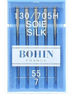 Agujas de máquina especial seda Bohin