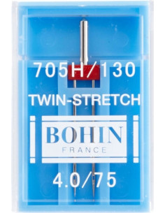 Agujas dobles para máquina especial stretch Bohin