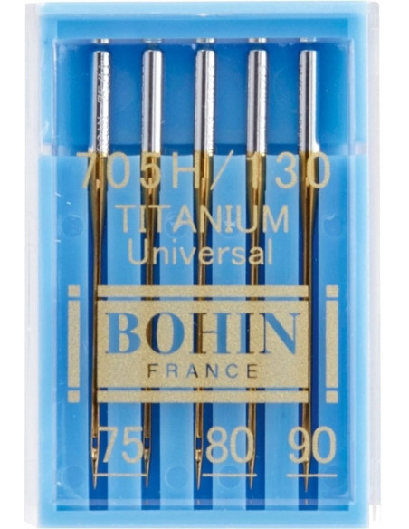 Agujas máquina titanio Bohin