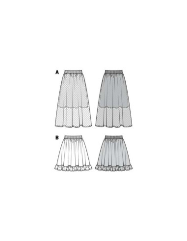 Patrón de falda - Burda 6357