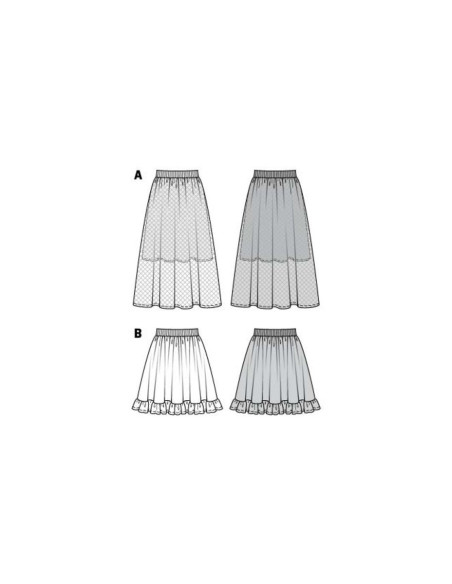 Patrón de falda - Burda 6357