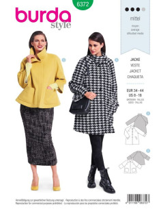 Patrón de chaqueta - Burda 6372