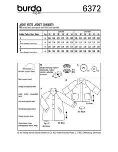 Patrón de chaqueta - Burda 6372 2
