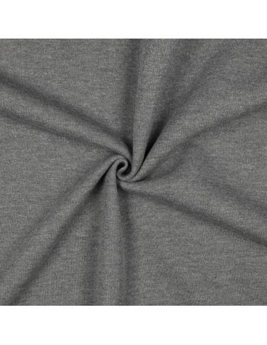 Tejido de sudadera con brillo - Gris oscuro