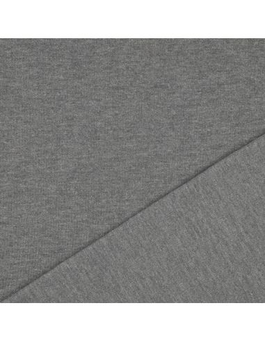 Tejido de sudadera con brillo - Gris oscuro