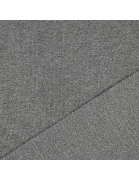 Tejido de sudadera con brillo - Gris oscuro