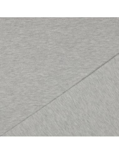 Tejido de sudadera con brillo - Gris