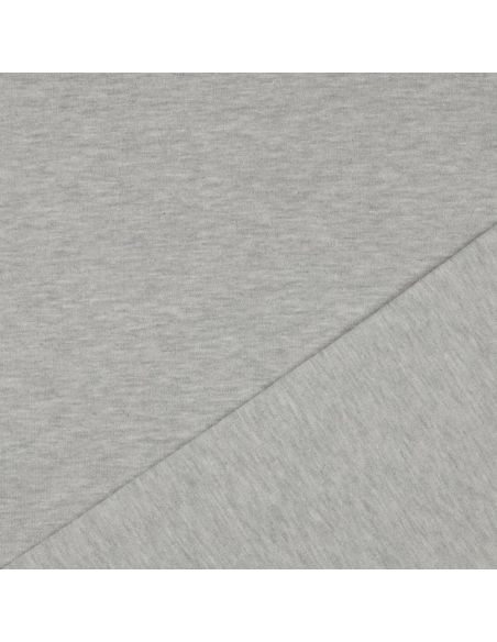 Tejido de sudadera con brillo - Gris