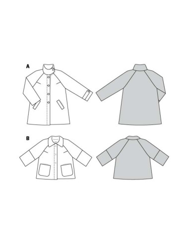 Patrón de chaqueta - Burda 6372