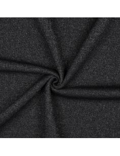 Tejido de sudadera con brillo - Negro