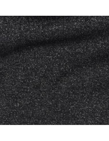 Tejido de sudadera con brillo - Negro