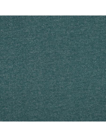 Tela de sudadera con brillo - Azul petróleo