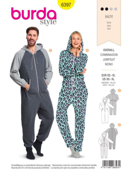 Patrón de combinación - Burda 6397