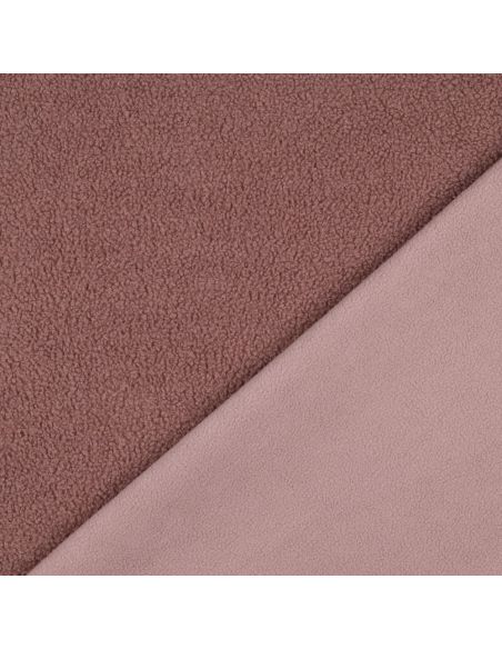 Tejido polar Teddy de doble cara - Blush