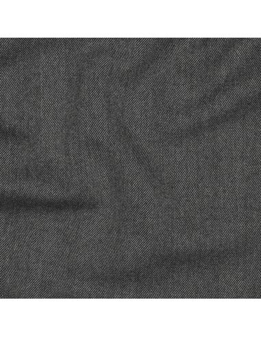 Tejido de espiga elástico ancho - Gris