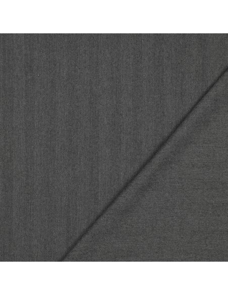 Tejido de espiga elástico ancho - Gris