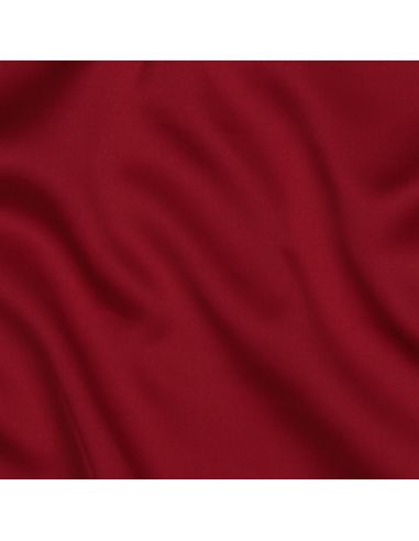 Tejido micro satén tacto seda - Rojo oscuro