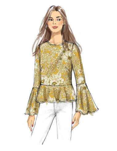Patrón de blusa - Butterick 6592