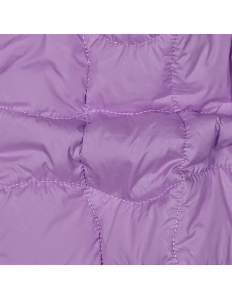 Tejido acolchado de doble cara pop - Lila y albaricoque