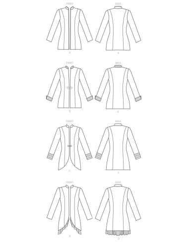 Patrón de chaqueta - Butterick 6602