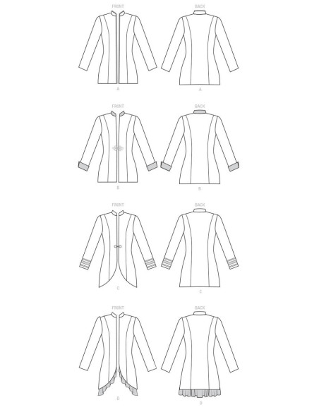 Patrón de chaqueta - Butterick 6602