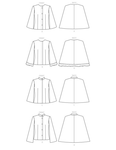 Patrón de capa - Butterick 6603