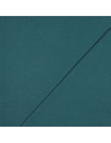 Tejido de punto acanalado - Azul petróleo