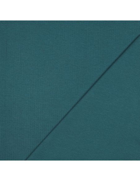Tejido de punto acanalado - Azul petróleo