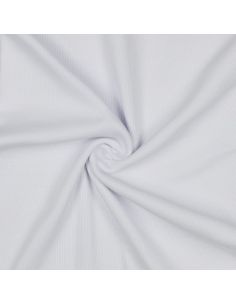 Tejido de punto acanalado - Blanco
