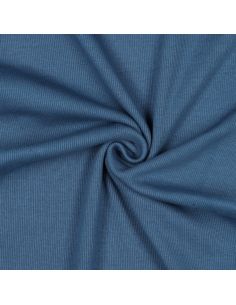 Tejido de punto acanalado - Azul vaquero
