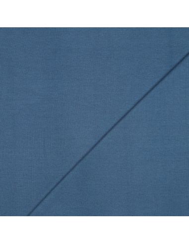 Tejido de punto acanalado - Azul vaquero