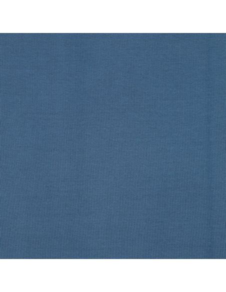 Tejido de punto acanalado - Azul vaquero