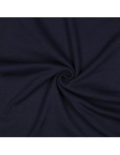 Tejido de punto acanalado - Azul marino